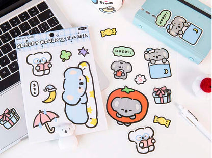 Stickers Cute Pet Adventure Sleepy Koala