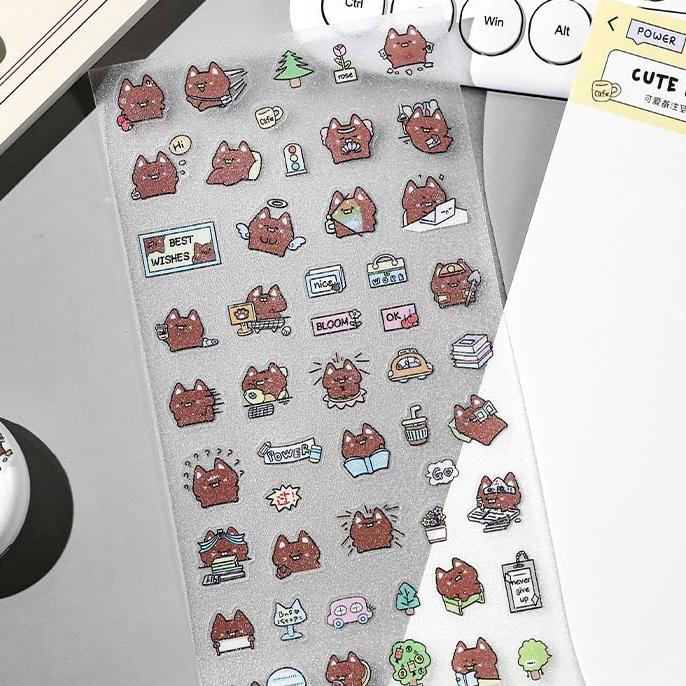 Stickers Cute Remarks Cat