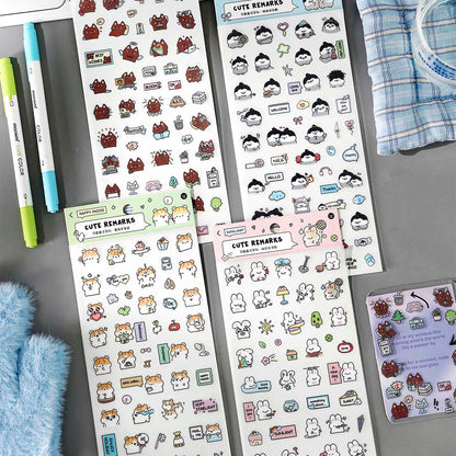 Stickers Cute Remarks Cat