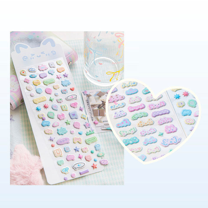 Stickers Cute Transformation Bubble Dialogue