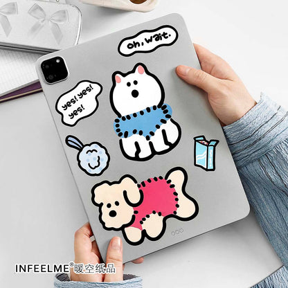 Stickers Cute With You Wait For The Puppy