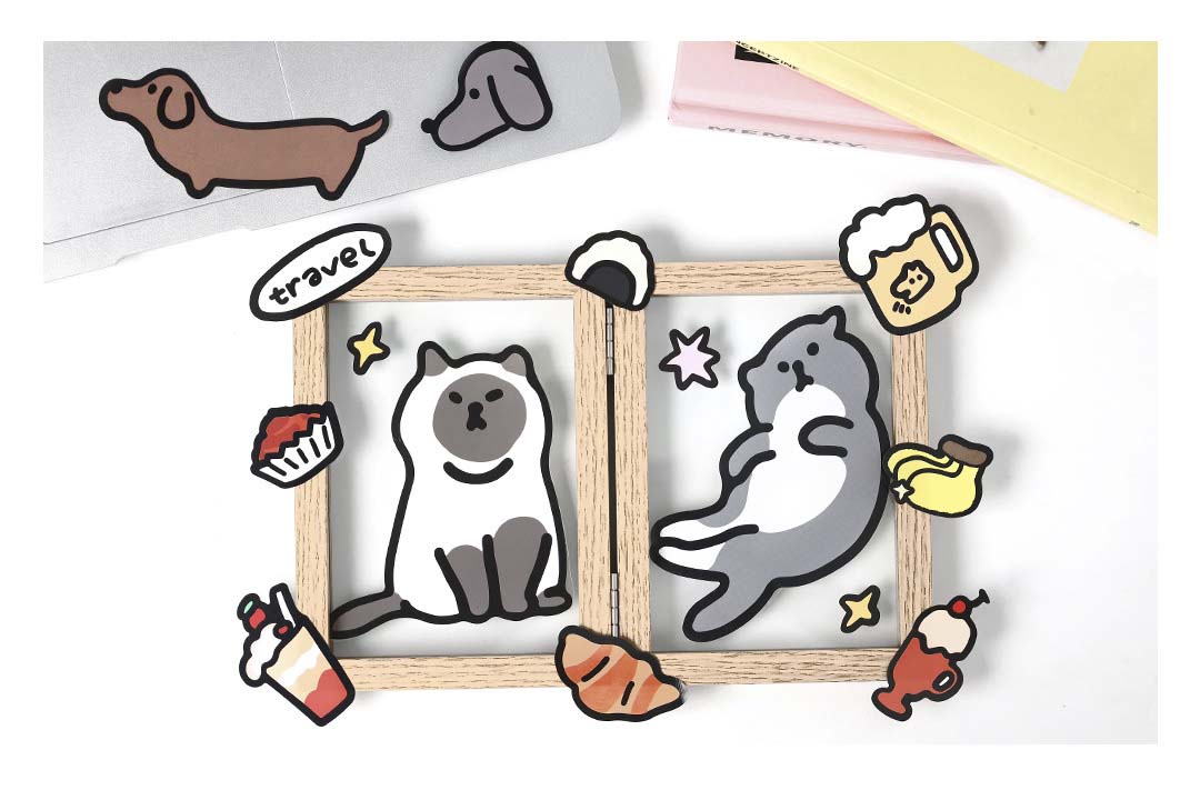 Stickers Cute With You Sleepy Cat