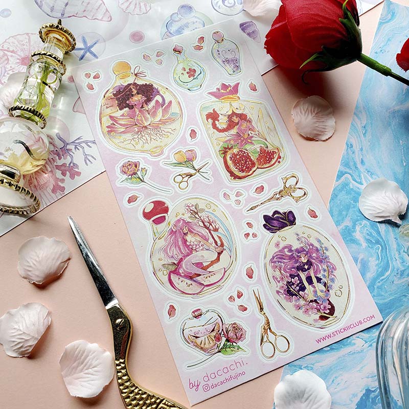 Stickers Mermaid Perfumes