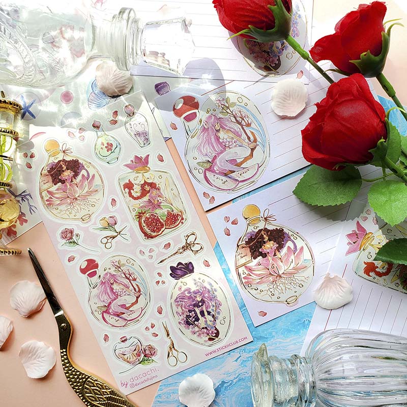 Stickers Mermaid Perfumes