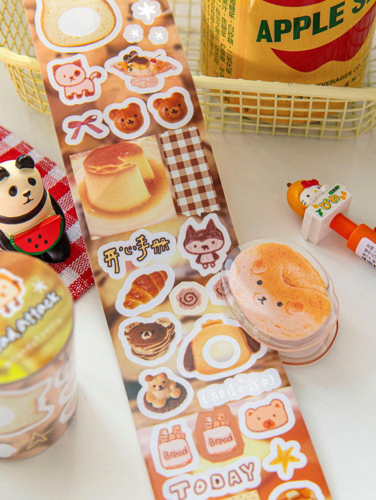 Stickers en Rollo Daily Fragments Bread Attack