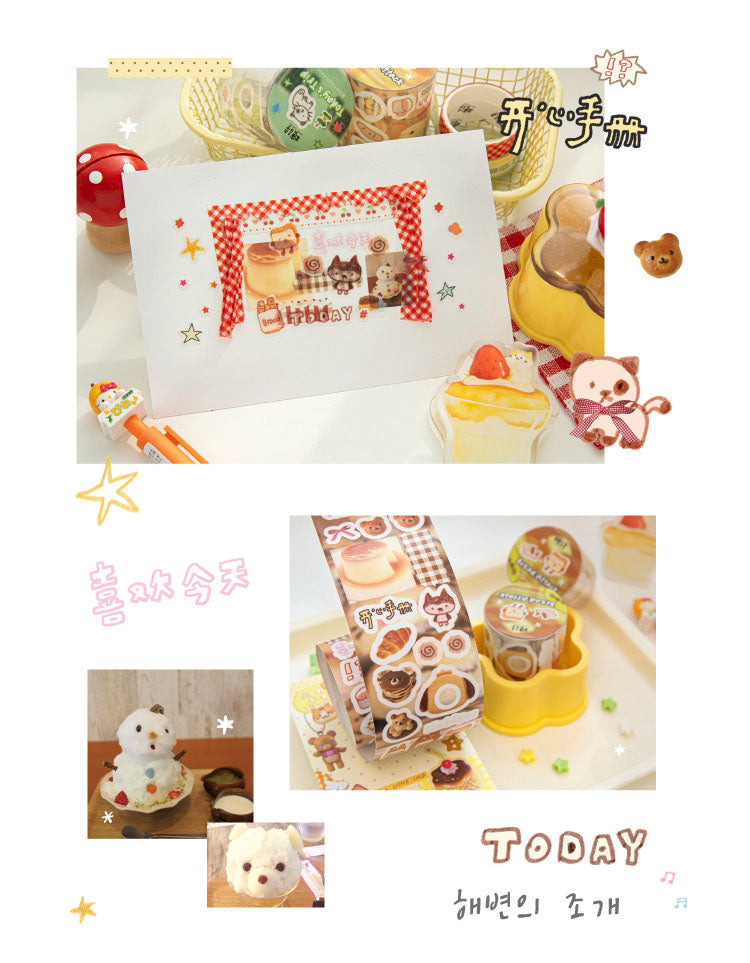 Stickers en Rollo Daily Fragments Bread Attack
