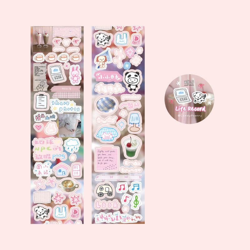 Stickers en Rollo Daily Fragments Life Record