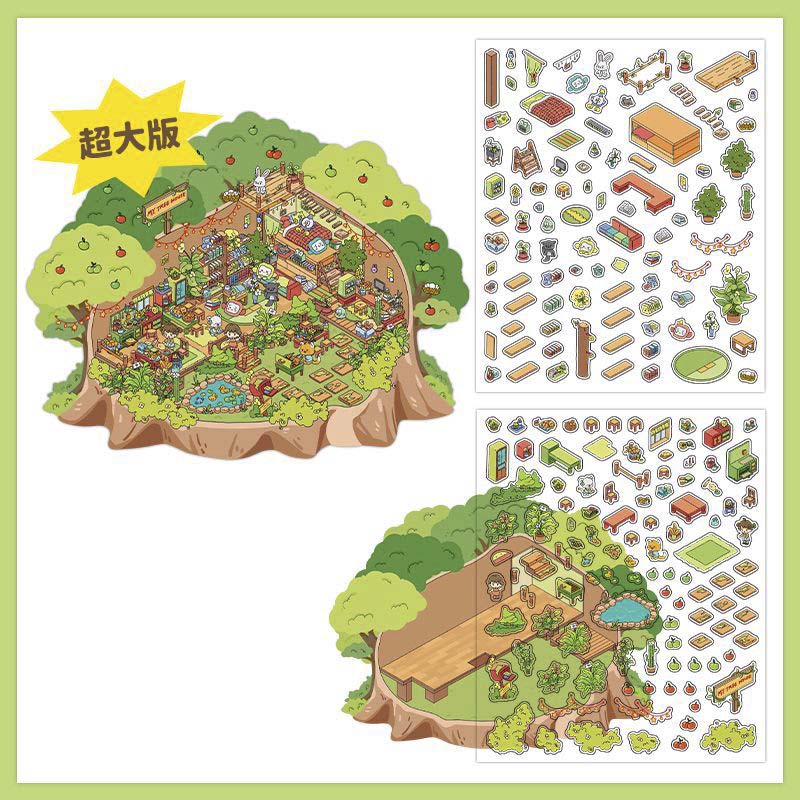 Stickers Escenario 3D My House V3 Forest Cabin