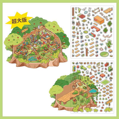 Stickers Escenario 3D My House V3 Forest Cabin