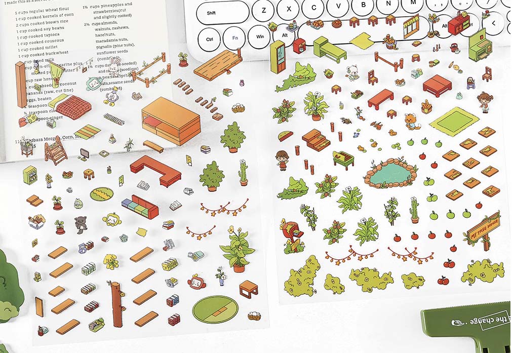 Stickers Escenario 3D My House V3 Forest Cabin