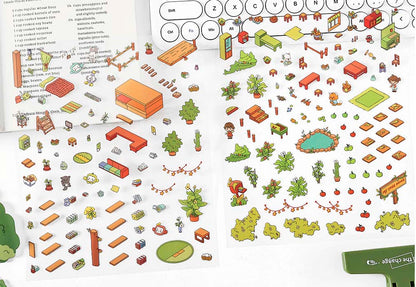 Stickers Escenario 3D My House V3 Forest Cabin