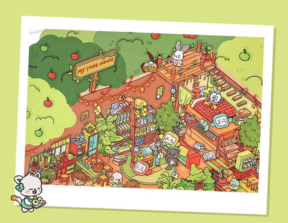 Stickers Escenario 3D My House V3 Forest Cabin