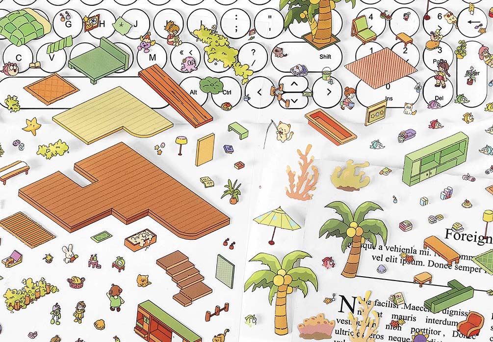 Stickers Escenario 3D My House V3 Forest Cabin