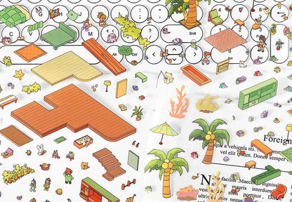 Stickers Escenario 3D My House V3 Forest Cabin