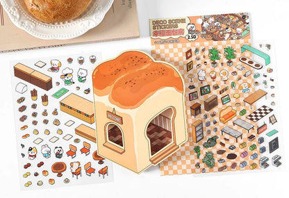 Stickers Escenario 3D Open Today V5 Bread Store