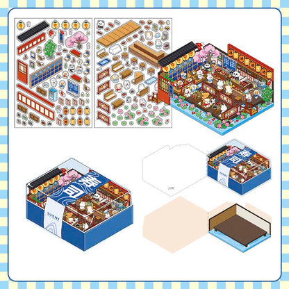 Stickers Escenario 3D Open Today V5 Sushi Bar