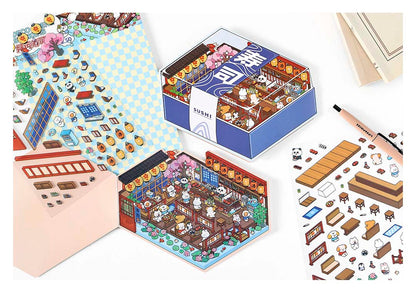 Stickers Escenario 3D Open Today V5 Sushi Bar