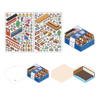 Stickers Escenario 3D Open Today V5 Sushi Bar