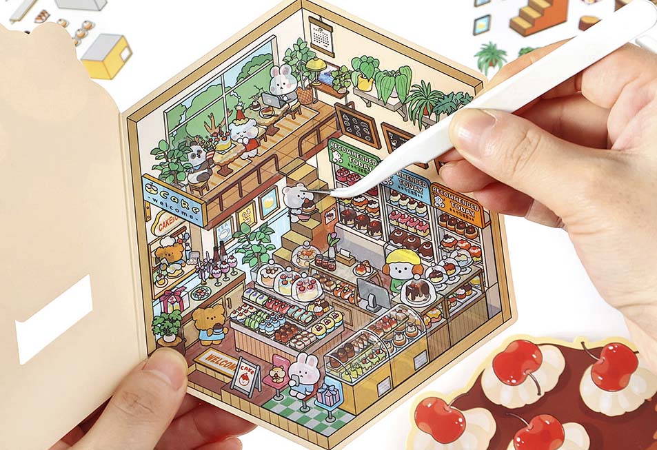 Stickers Escenario 3D Open Today V5 Bread Store