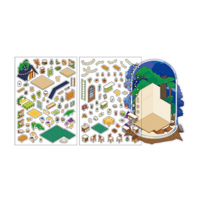 Stickers Escenario 3D Open Today V9 Space Trip