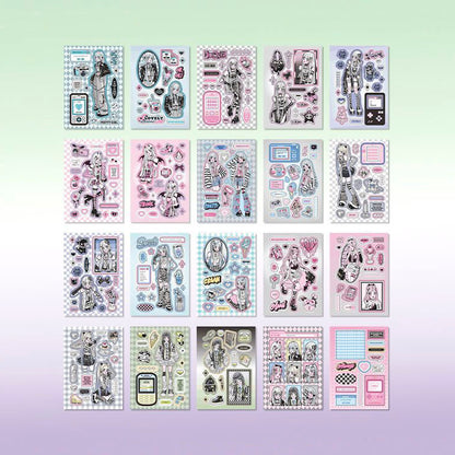 Librillo de Stickers Desilusional Girl Boiling Love