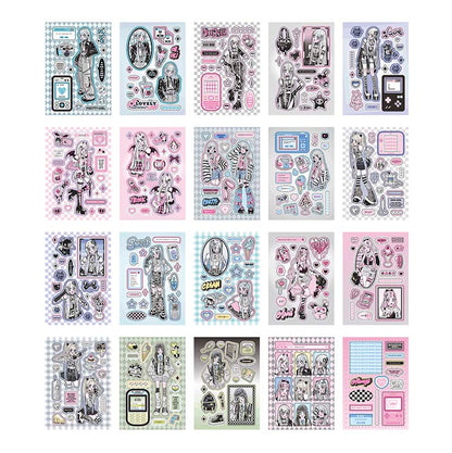 Librillo de Stickers Desilusional Girl Boiling Love