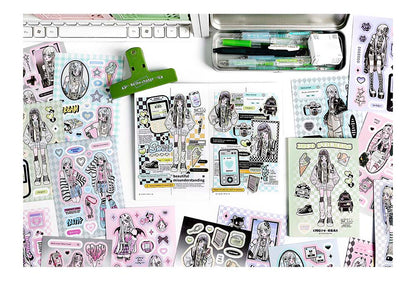 Librillo de Stickers Desilusional Girl Boiling Love