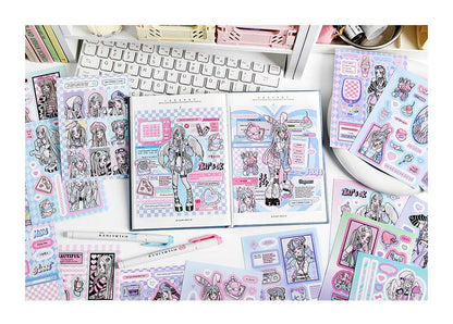 Librillo de Stickers Desilusional Girl Boiling Love