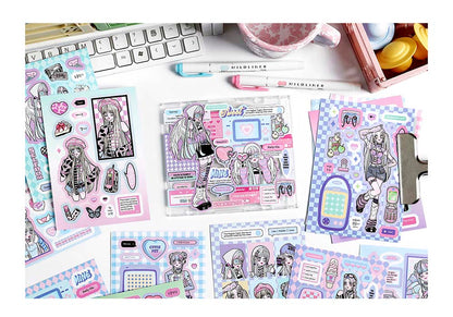 Librillo de Stickers Desilusional Girl Boiling Love