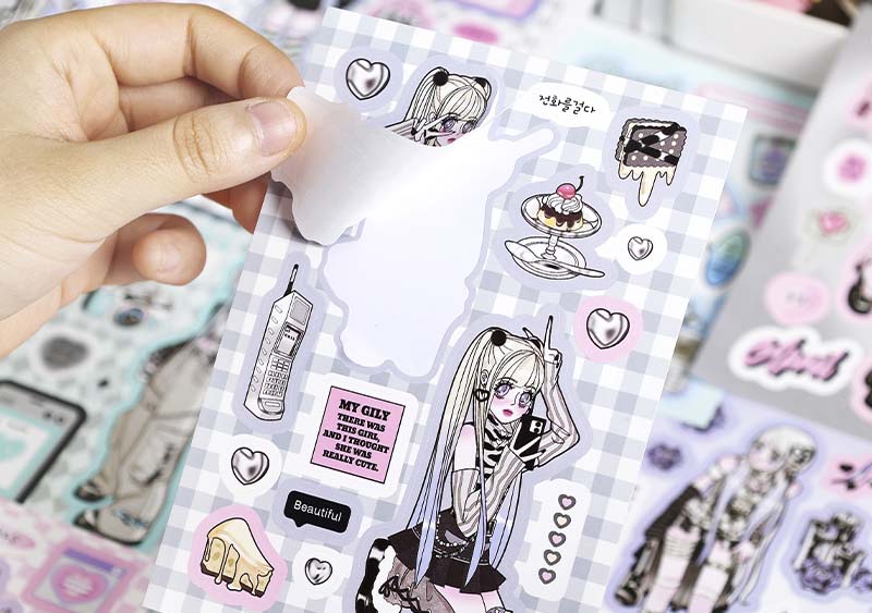 Librillo de Stickers Desilusional Girl Boiling Love