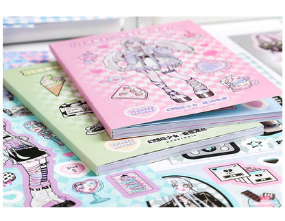 Librillo de Stickers Desilusional Girl Boiling Love