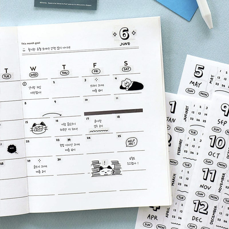 Stickers Diary Date 02 Handwriting