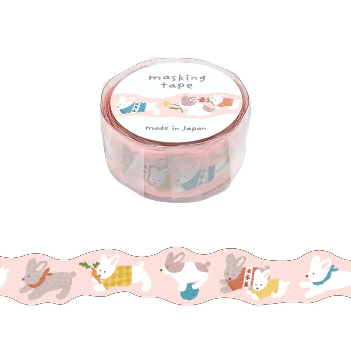 Washi Tape Die Cut Hokkori Rabbit