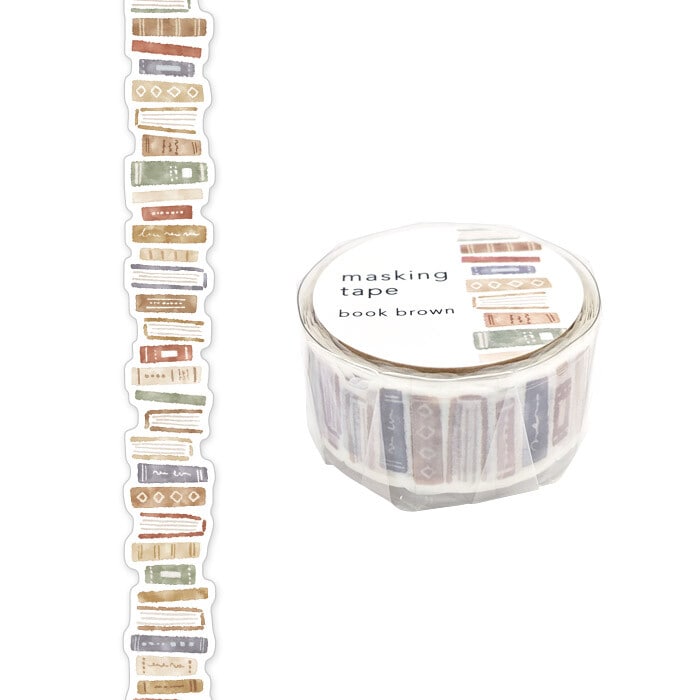 Washi Tape Die Cut Brown Book