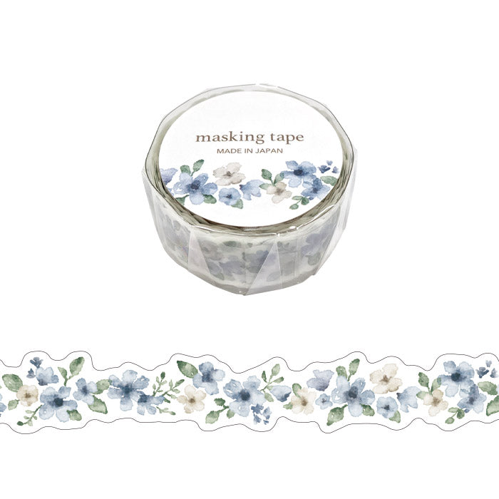 Washi Tape Die Cut Palette Flower Blue