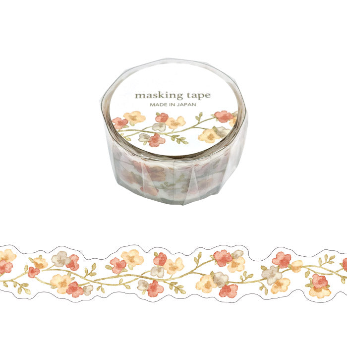 Washi Tape Die Cut Palette Flower Orange