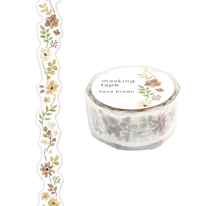 Washi Tape Die Cut Hana Brown