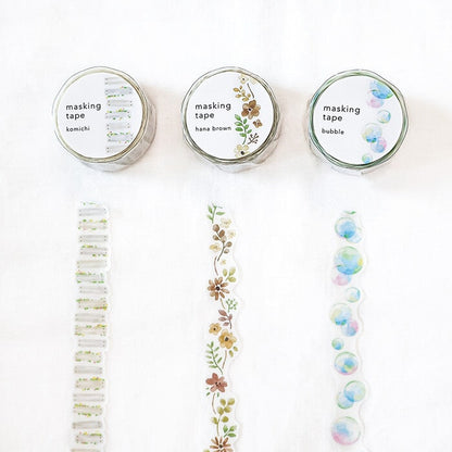 Washi Tape Die Cut Hana Brown