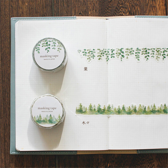 Washi Tape Die Cut Palette Leaves