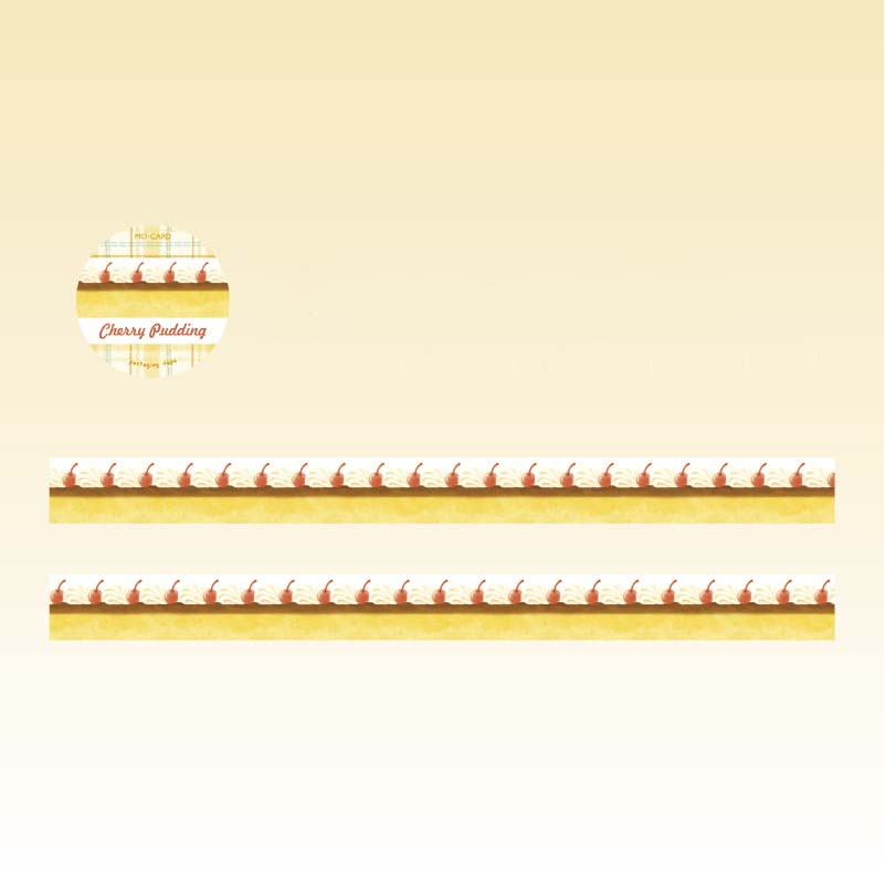 Washi Tape DingDing Cake Shop Cherry Pudding