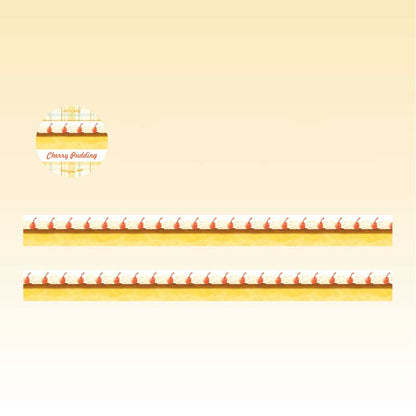 Washi Tape DingDing Cake Shop Cherry Pudding