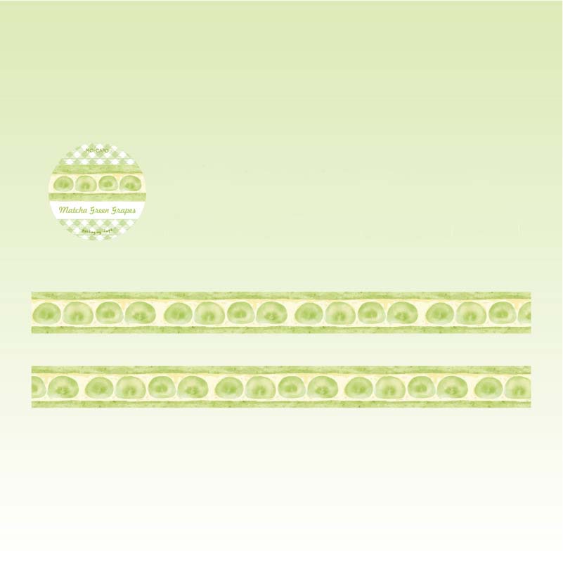 Washi Tape DingDing Cake Shop Matcha Green Grapes