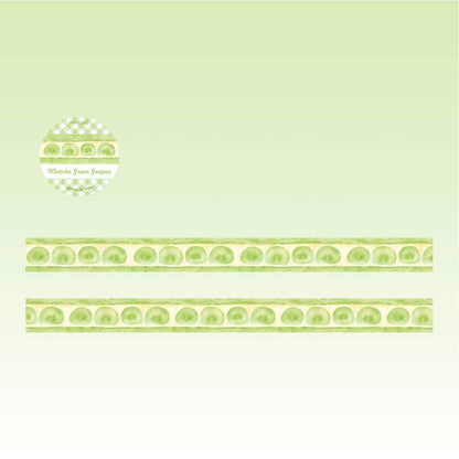 Washi Tape DingDing Cake Shop Matcha Green Grapes