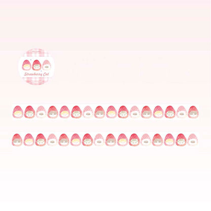 Washi Tape DingDing Cake Shop Strawberry Cat