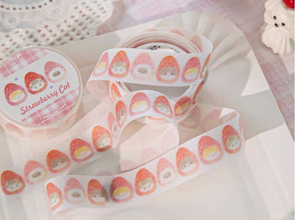 Washi Tape DingDing Cake Shop Strawberry Cat