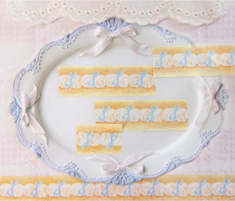 Washi Tape DingDing Cake Shop Vanilla Cream