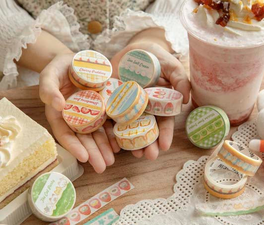 Washi Tape DingDing Cake Shop Cherry Pudding