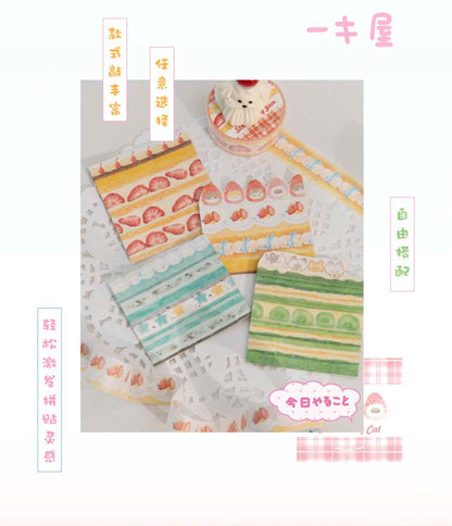 Washi Tape DingDing Cake Shop Cherry Pudding