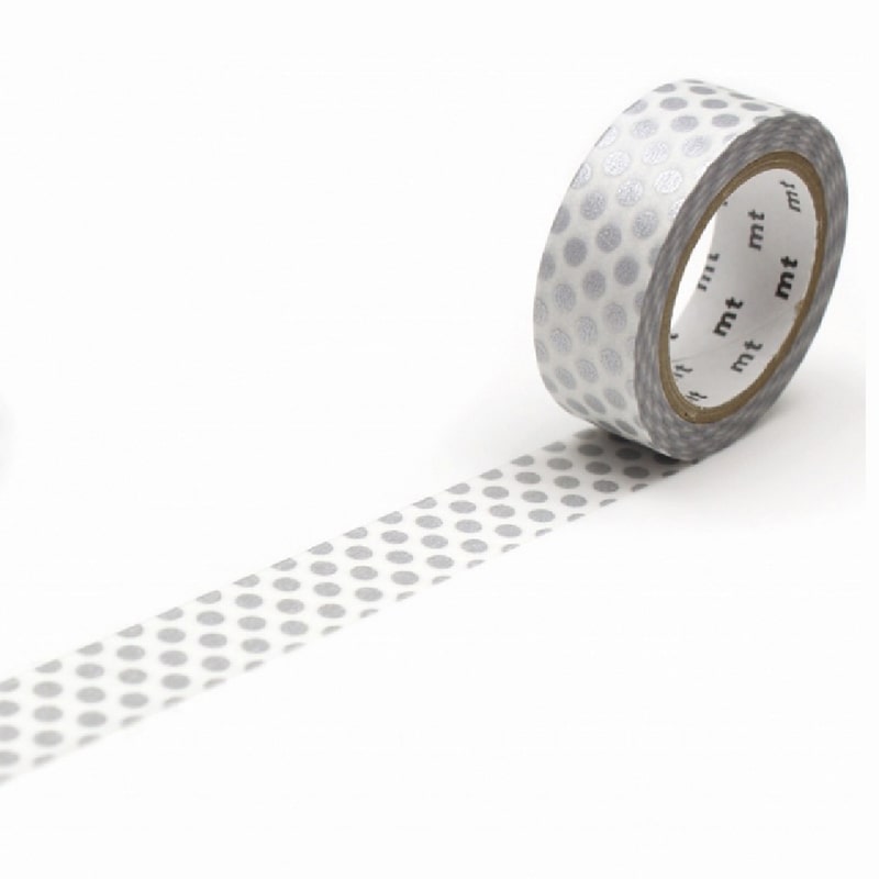 Washi Tape Dot Silver