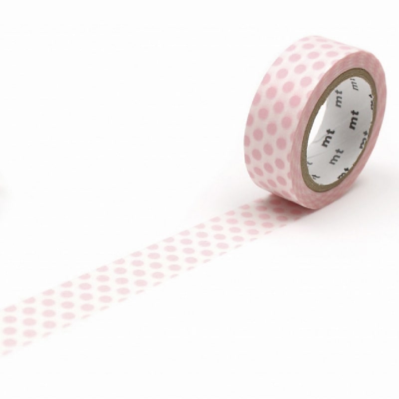Washi Tape Dot Strawberry Milk